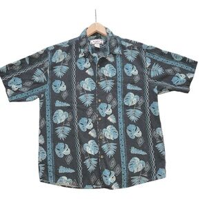 Vintage Summa Mens Silk Blend Hawaiian Print Shirt Size L